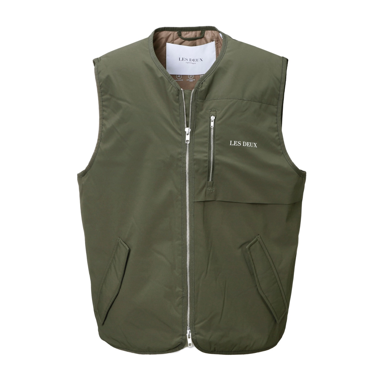 【アウトレット】【ラスト1点】Les Deux レドゥ 中綿入りベスト メンズ