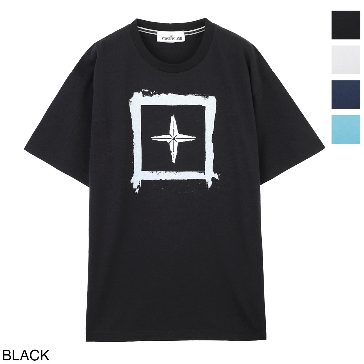 STONE ISLAND ストーンアイランド クルーネック半袖Tシャツ メンズ 