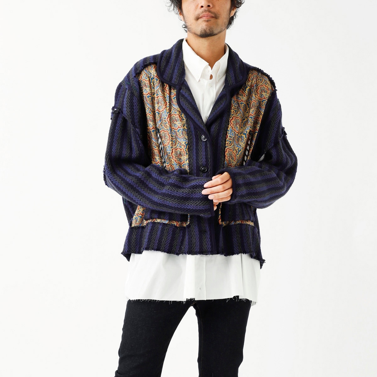 【アウトレット】Maison Margiela メゾンマルジェラ カーディガン切り替えシャツ メンズ