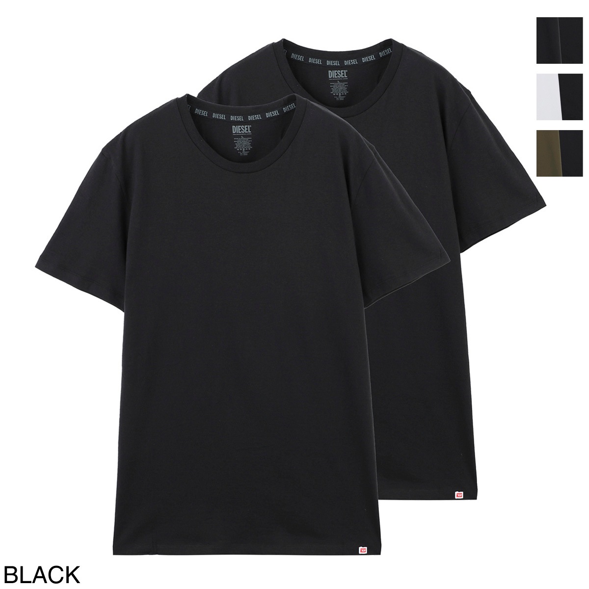 アウトレット】DIESEL ディーゼル クルーネック Tシャツ 2枚セット 