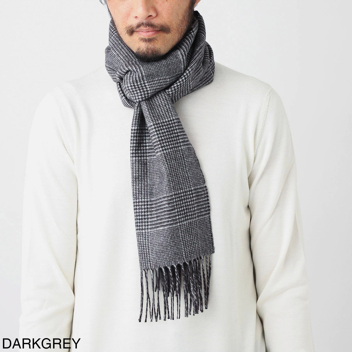 PIACENZA CASHMERE ピアチェンツァ カシミア シルク×カシミヤ マフラー/ストール メンズ