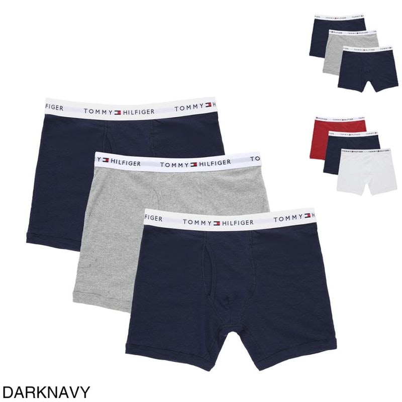 【アウトレット】TOMMY HILFIGER トミーヒルフィガー ボクサーパンツ 3枚セット【返品交換不可】 メンズ