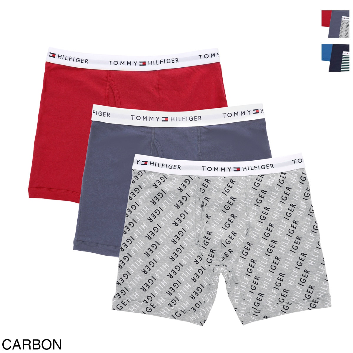 【アウトレット】TOMMY HILFIGER トミーヒルフィガー ボクサーパンツ 3枚セット【返品交換不可】 メンズ