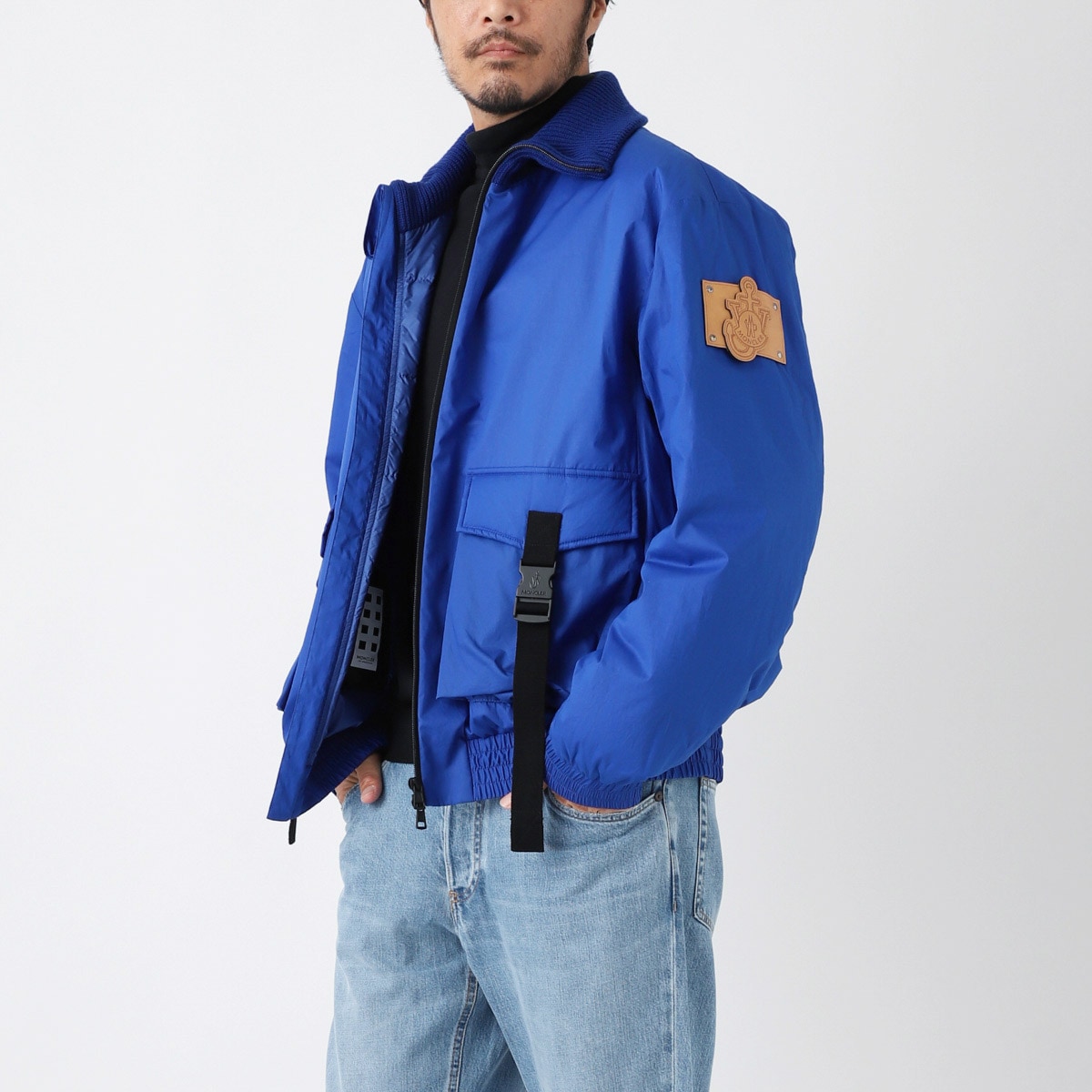 MONCLER DONARD ネイビー jwアンダーソン サイズ1 MONCLER GENIUS 1 Moncler JW Anderson Donard Logo-Appliquéd