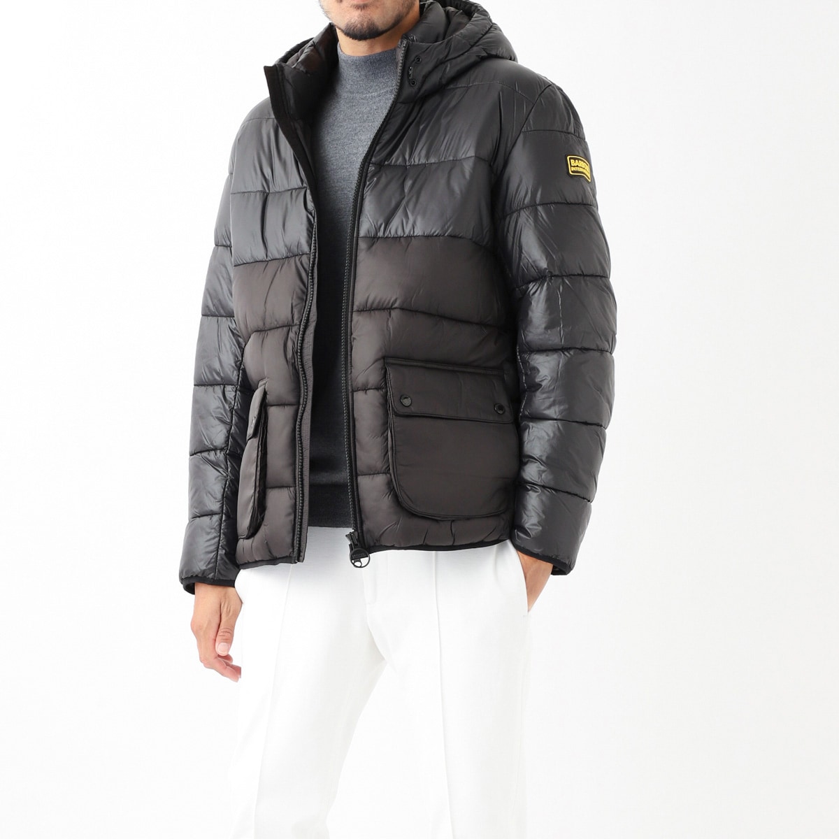 Barbour バブアー 中綿入り ブルゾン/INTERNATIONAL BALFOUR QUILTED HOODED JACKET メンズ