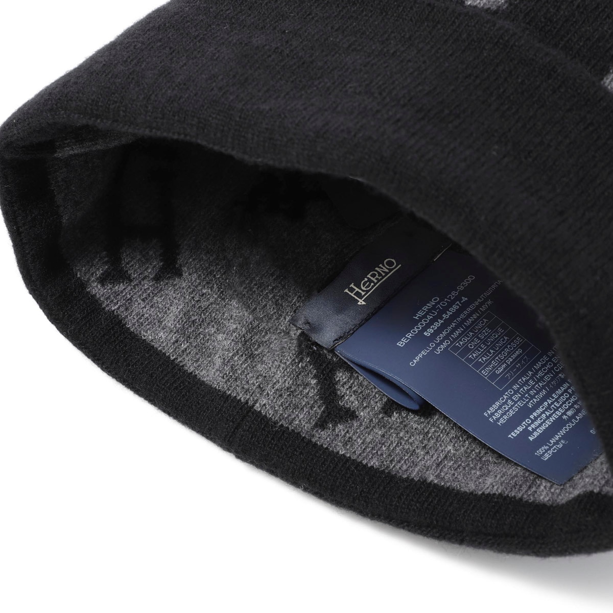HERNO ヘルノ ニットキャップ メンズ