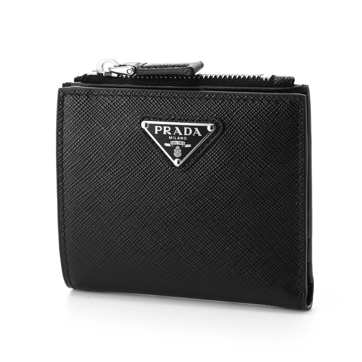 PRADA プラダ 2つ折り財布 小銭入れ付き/SAFFIANO TRIANGOLO メンズ