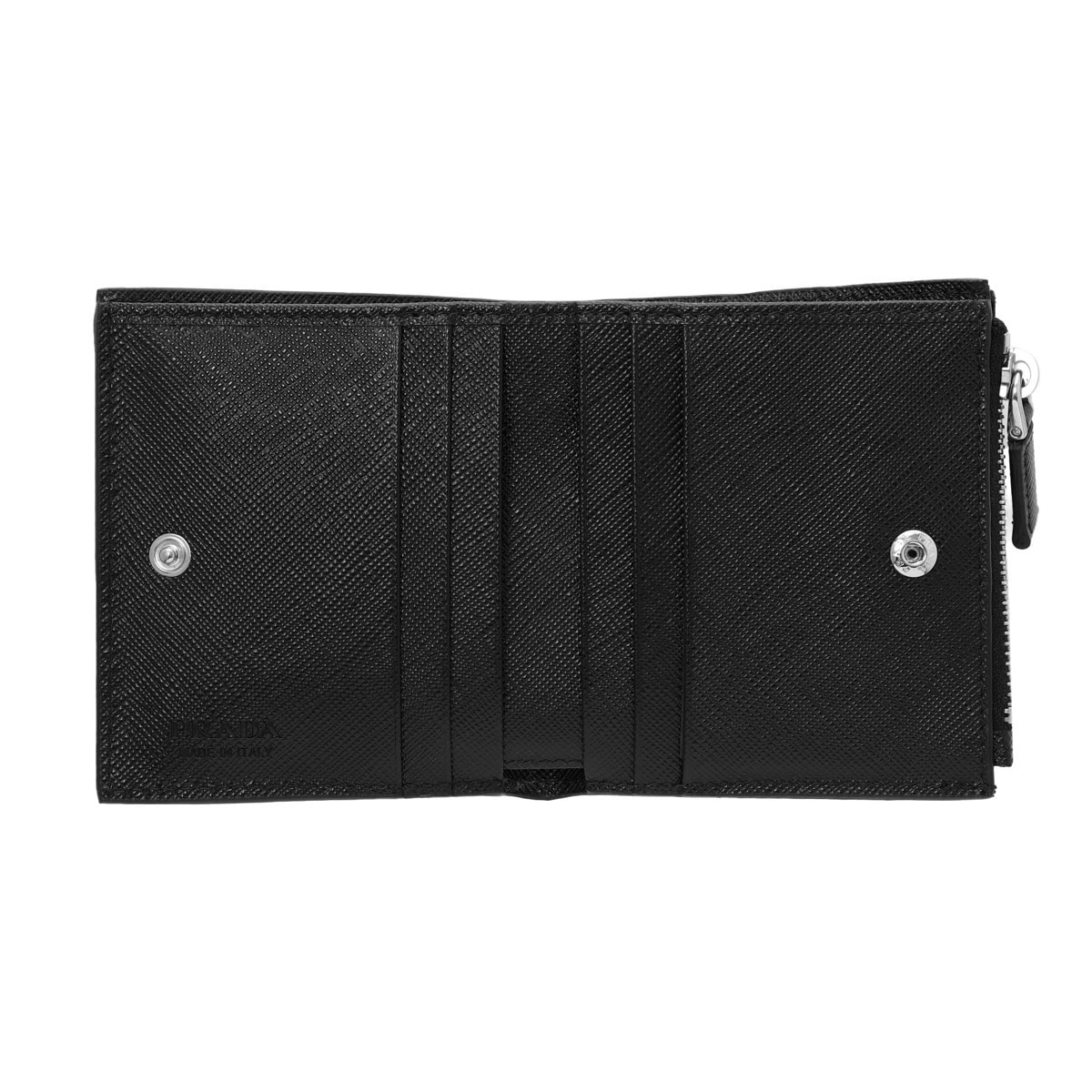 PRADA プラダ 2つ折り財布 小銭入れ付き/SAFFIANO TRIANGOLO メンズ