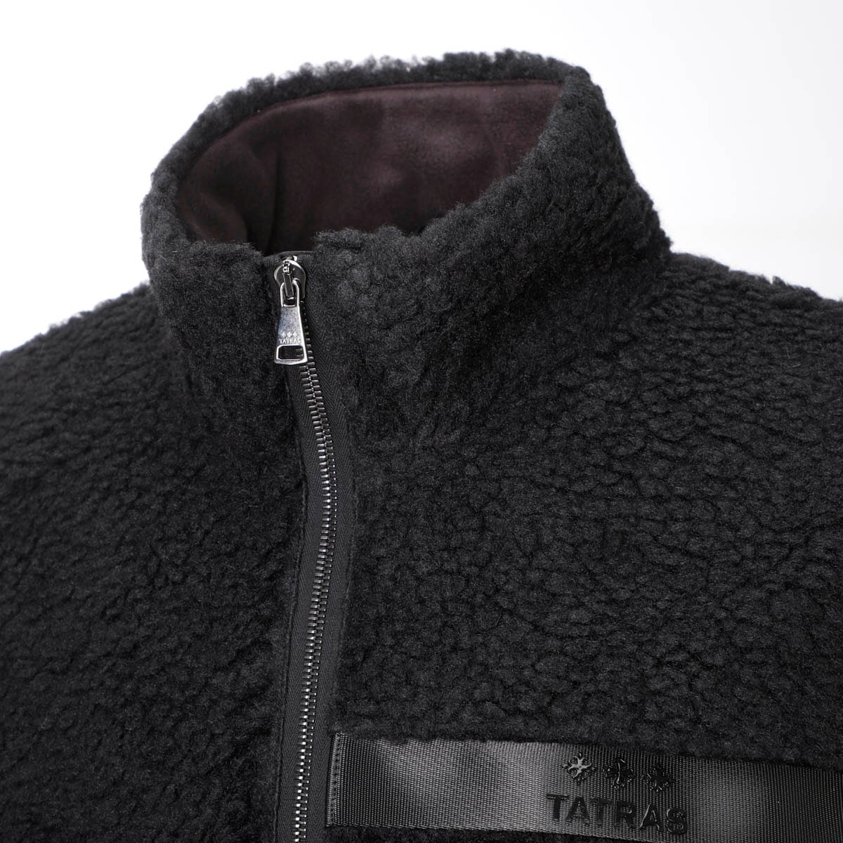 TATRAS 　BATORA スタンドカラー ボアブルゾン　3　黒 TATRAS（タトラス）の「TATRAS / BATORA スタンドカラー ボア