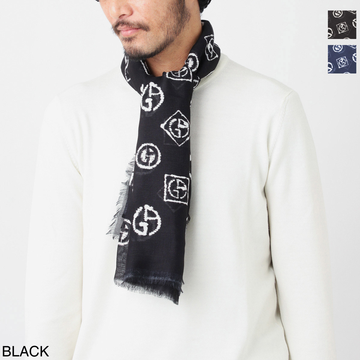 アウトレット】GIORGIO ARMANI ジョルジオアルマーニ スカーフ メンズ