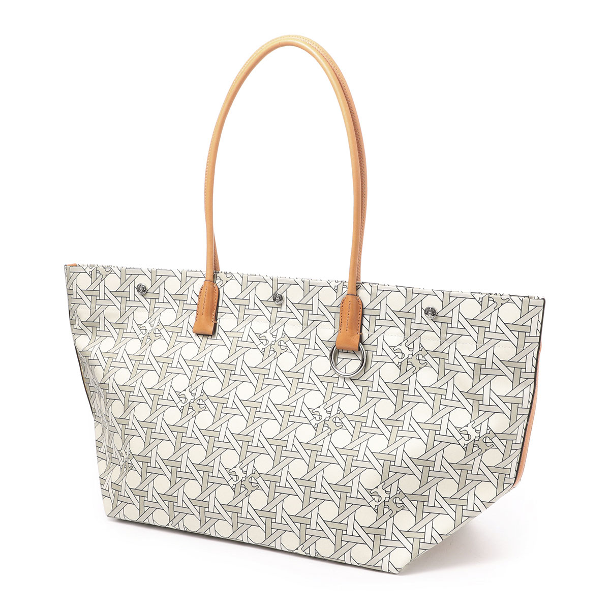 TORY BURCH トリーバーチ トートバッグ/CANVAS BASKETWEAVE TOTE