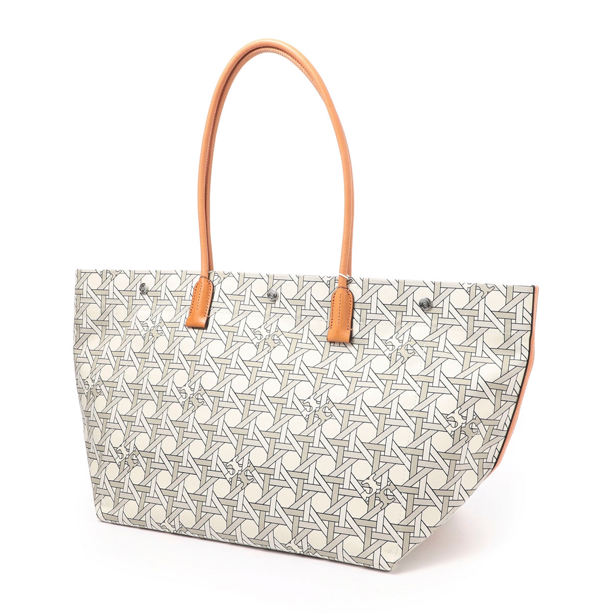 TORY BURCH トリーバーチ トートバッグ/CANVAS BASKETWEAVE TOTE