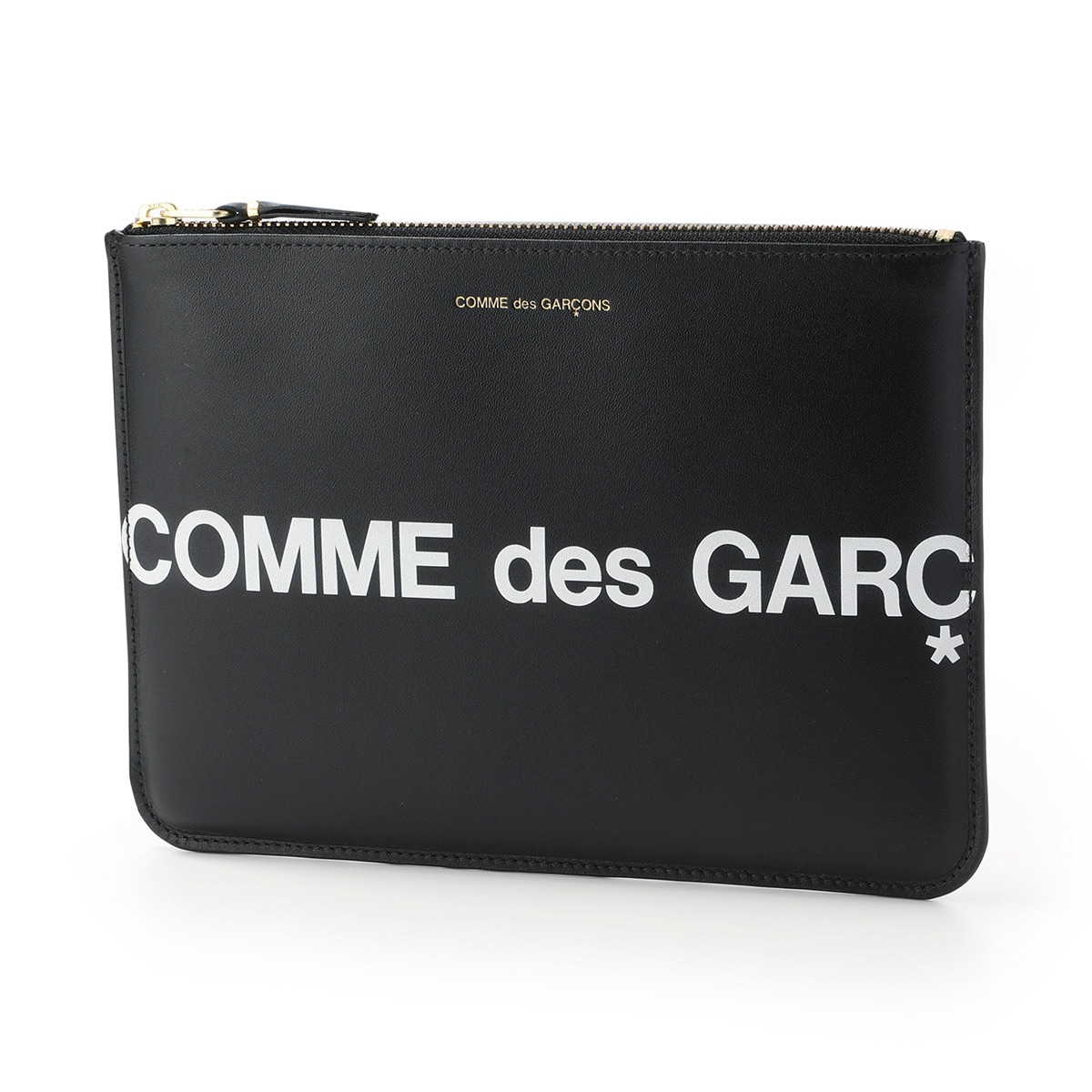 COMME des GARCONS コム デ ギャルソン フラットポーチ/Huge Logo
