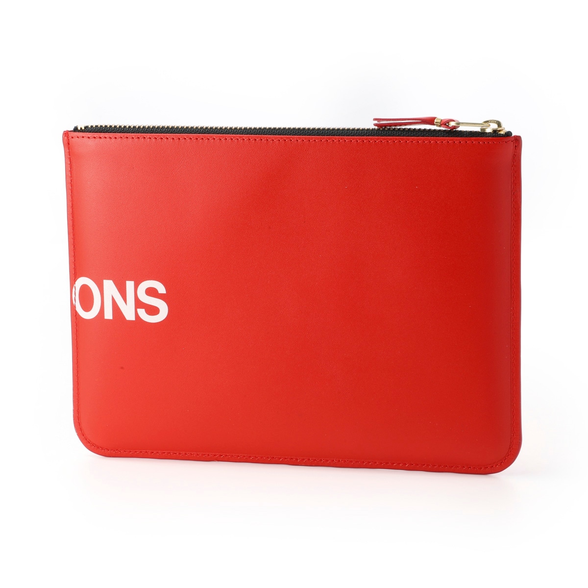 COMME des GARCONS コム デ ギャルソン フラットポーチ/Huge Logo