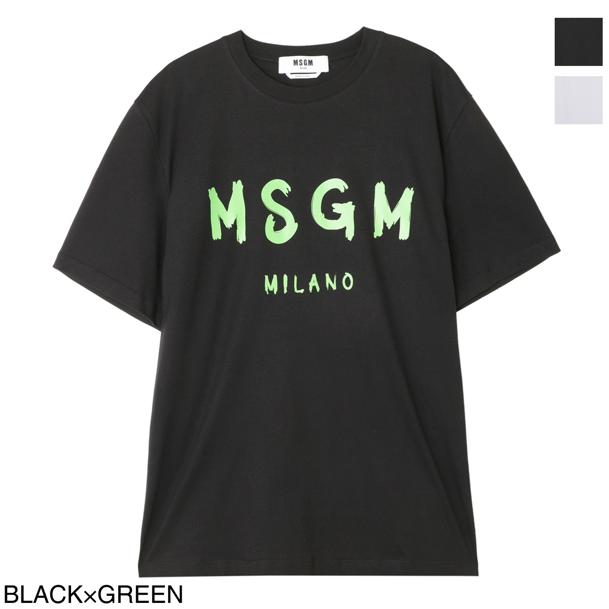 アウトレット】MSGM エムエスジーエム クルーネック半袖Tシャツ メンズ