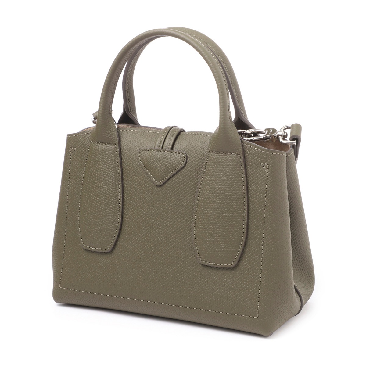 極美品 LONGCHAMP ロンシャン ル ロゾ S 2WAY レザー10095 ハンドバッグ