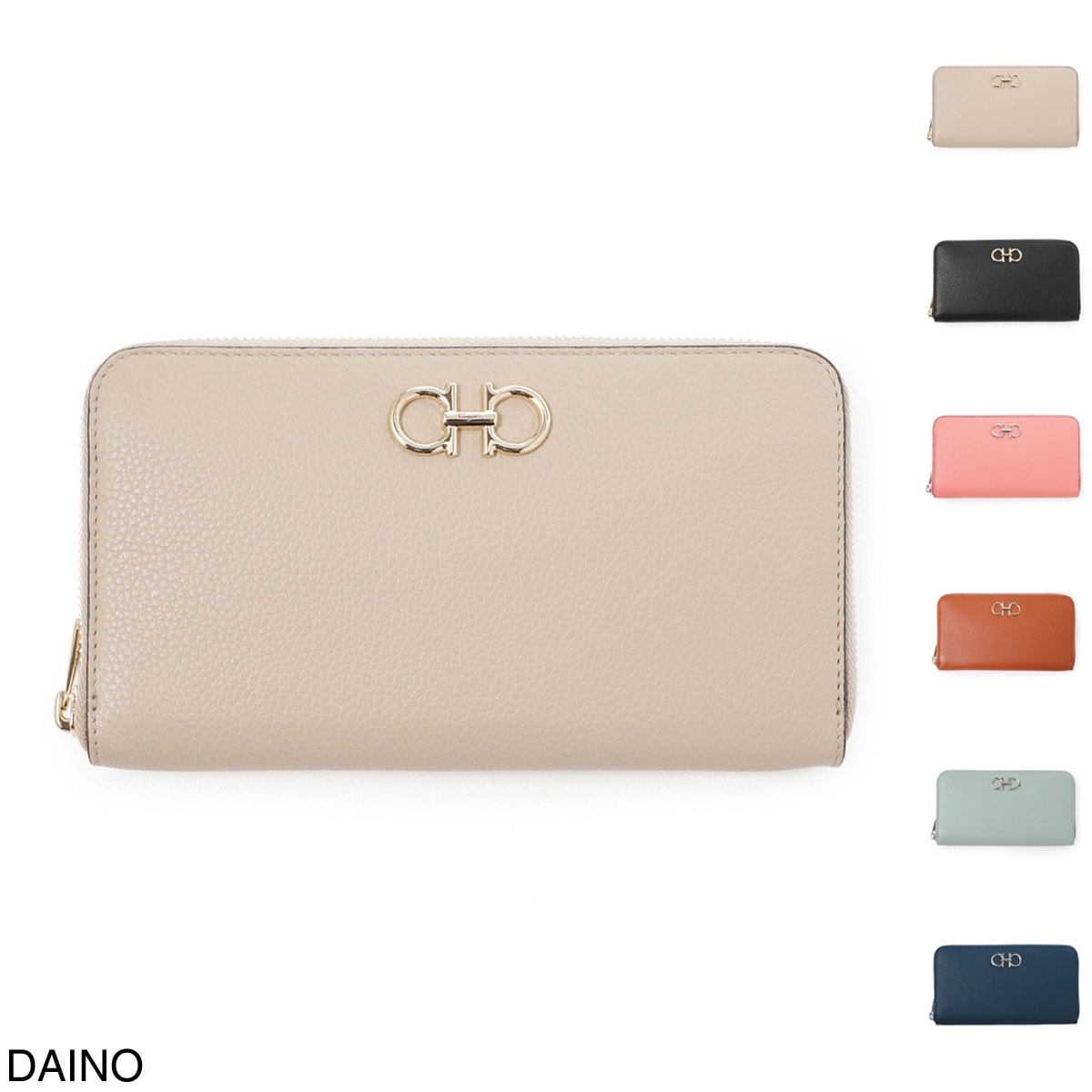 FERRAGAMO フェラガモ ラウンドファスナー長財布/ロングウォレット レディース