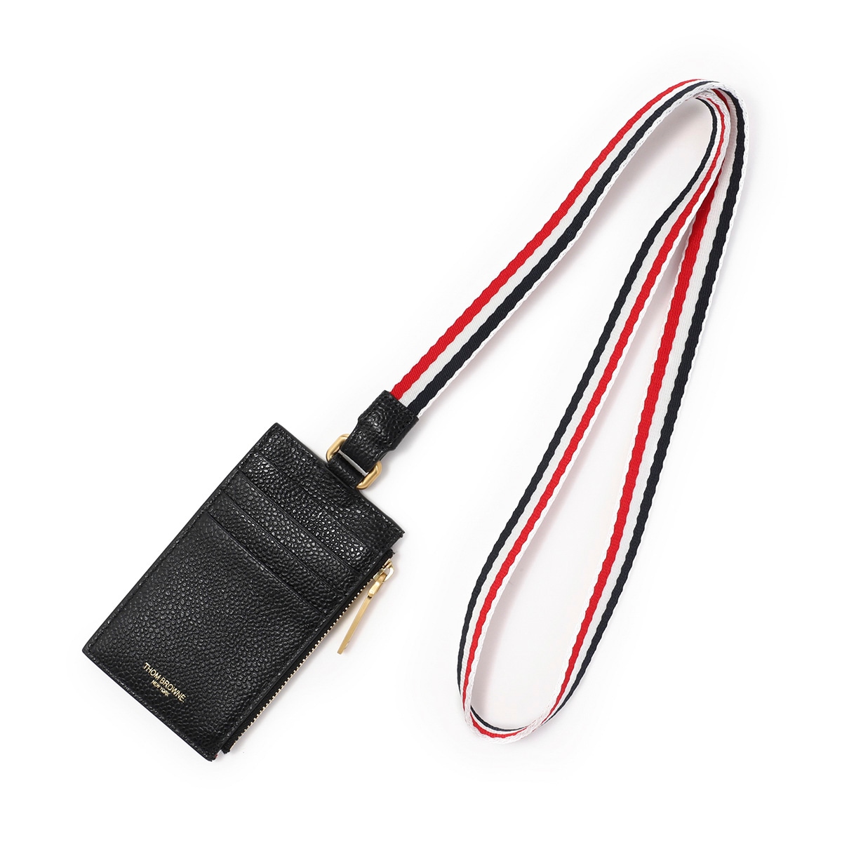 THOM BROWNE. トムブラウン ストラップ付き カードケース メンズ