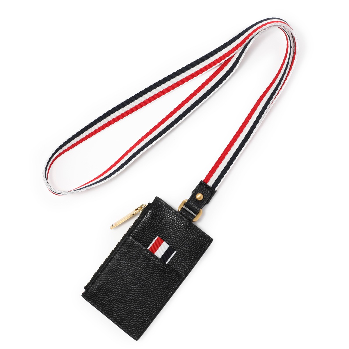 T*J様 THOM BROWNEトムブラウン　 2ストラップTHOM JOHNシ THOM BROWNE. トムブラウン ストラップ付き カードケース メンズ