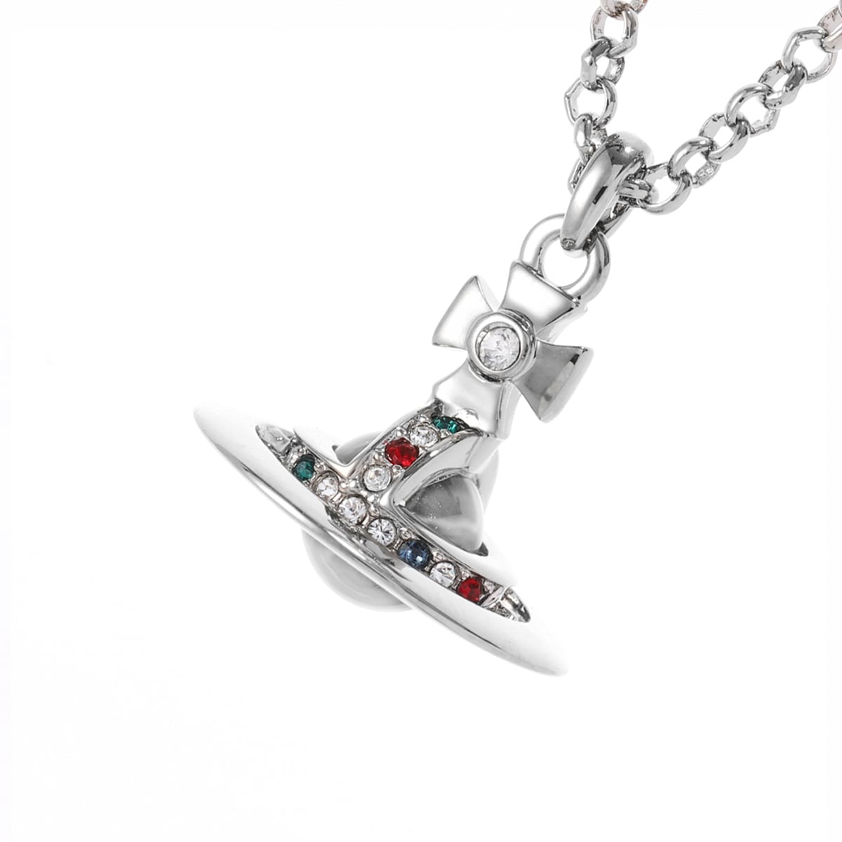 ★vivienne westwood★ロゴ チャーム パール ネックレス (L) パール Vivienne Westwood(ヴィヴィアンウエストウッド