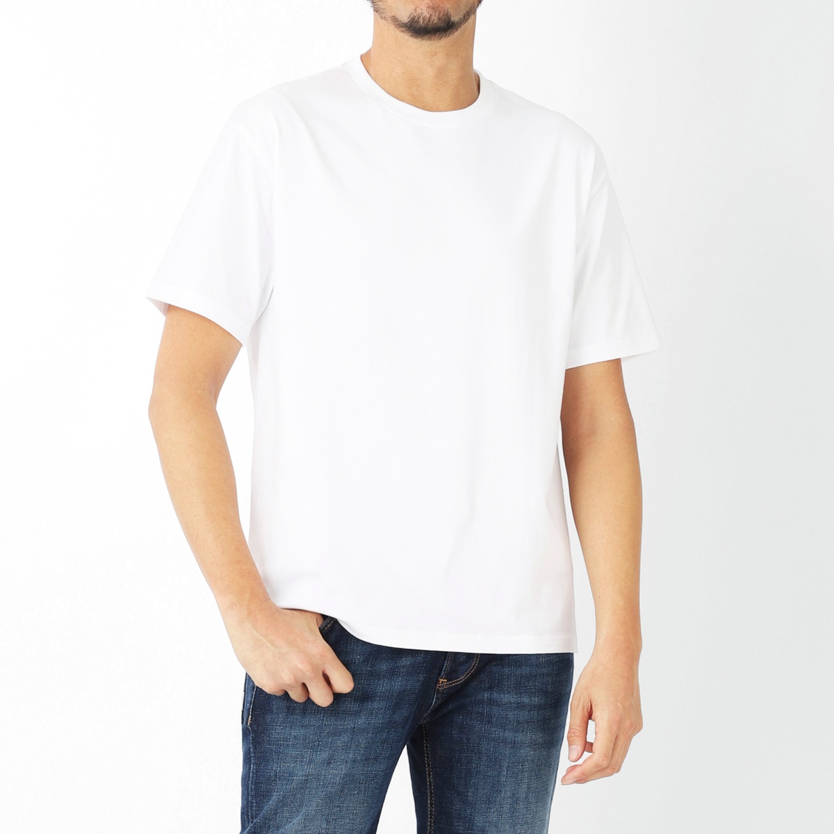 MODERN B. モダンブルー クルーネックTシャツ メンズ