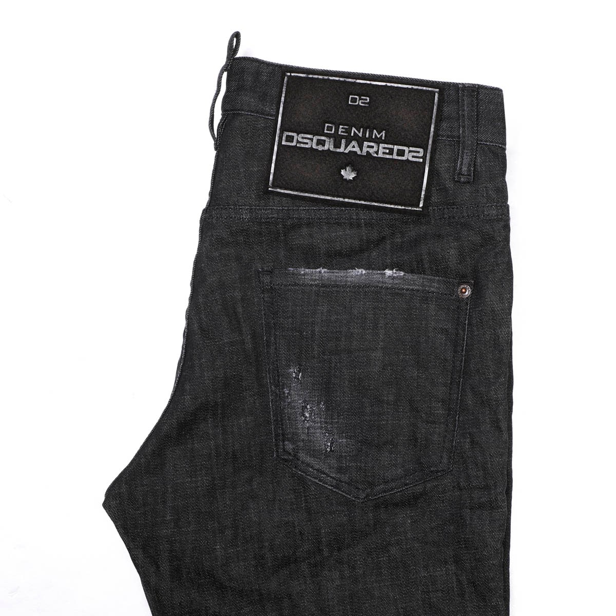 DSQUARED2 ディースクエアード ボタンフライジーンズ/BLACK CLEAN WASH SKATER JEANS メンズ