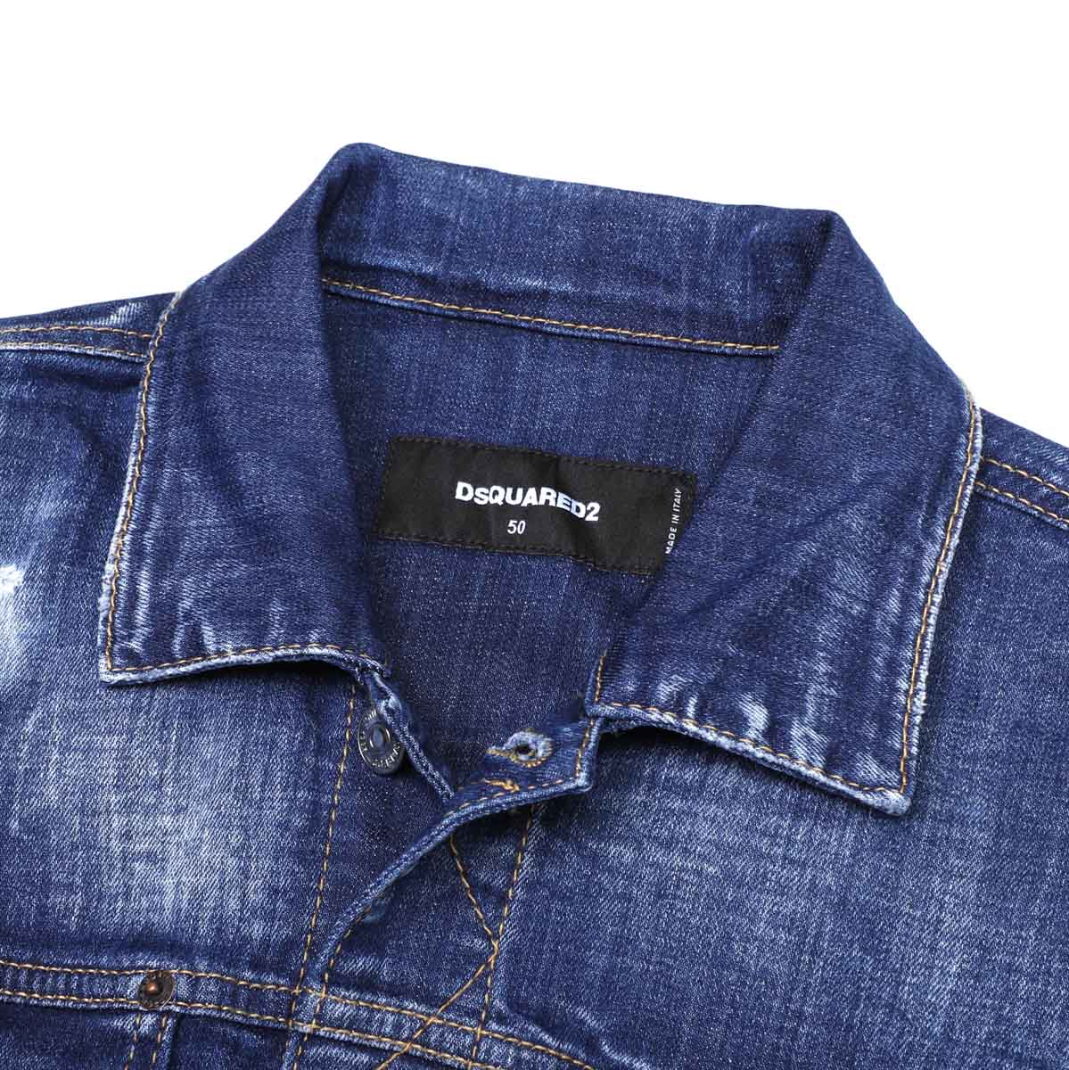 DSQUARED2 ディースクエアード デニムジャケット icon アウトレット】DSQUARED2 ディースクエアード デニムジャケット