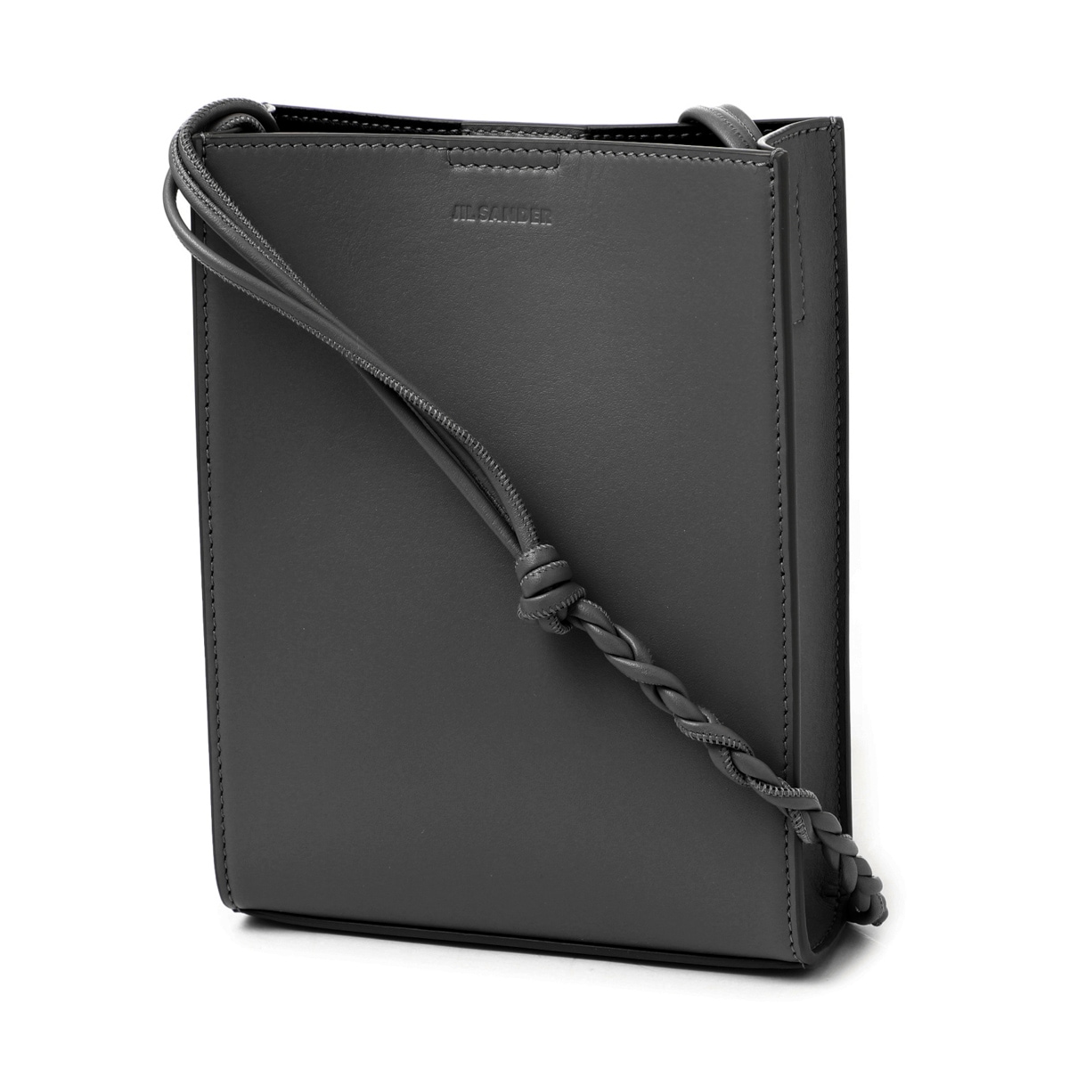 【美品】 ジルサンダー ショルダー コンパクト タングル エンボス 黒 ポーチ JIL SANDER ジルサンダー ショルダーバッグ TANGLE SM タングル