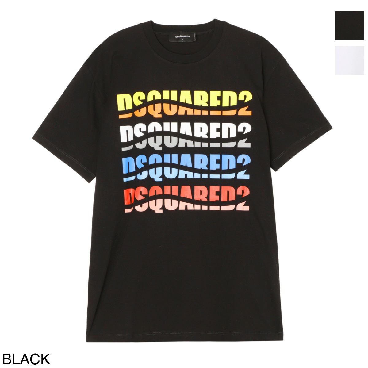 アウトレット】DSQUARED2 ディースクエアード クルーベックTシャツ