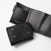 Maison Margiela メゾンマルジェラ 3つ折り財布 小銭入れ付き/WALLET CLIP 3 WITH ZIP レディース