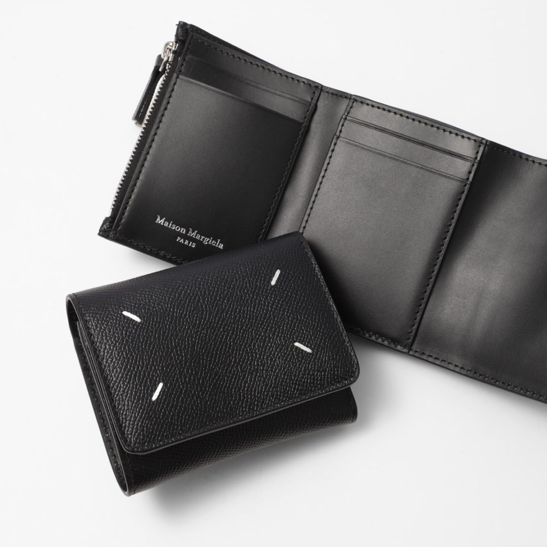 Maison Margiela メゾンマルジェラ 3つ折り財布 小銭入れ付き/WALLET CLIP 3 WITH ZIP レディース