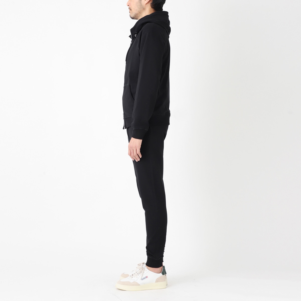 ムーレー MOORER セットアップ 46 パーカーパンツ 黒 MOORER ムーレー セットアップ スウェットパーカ/NORCIA TUTA