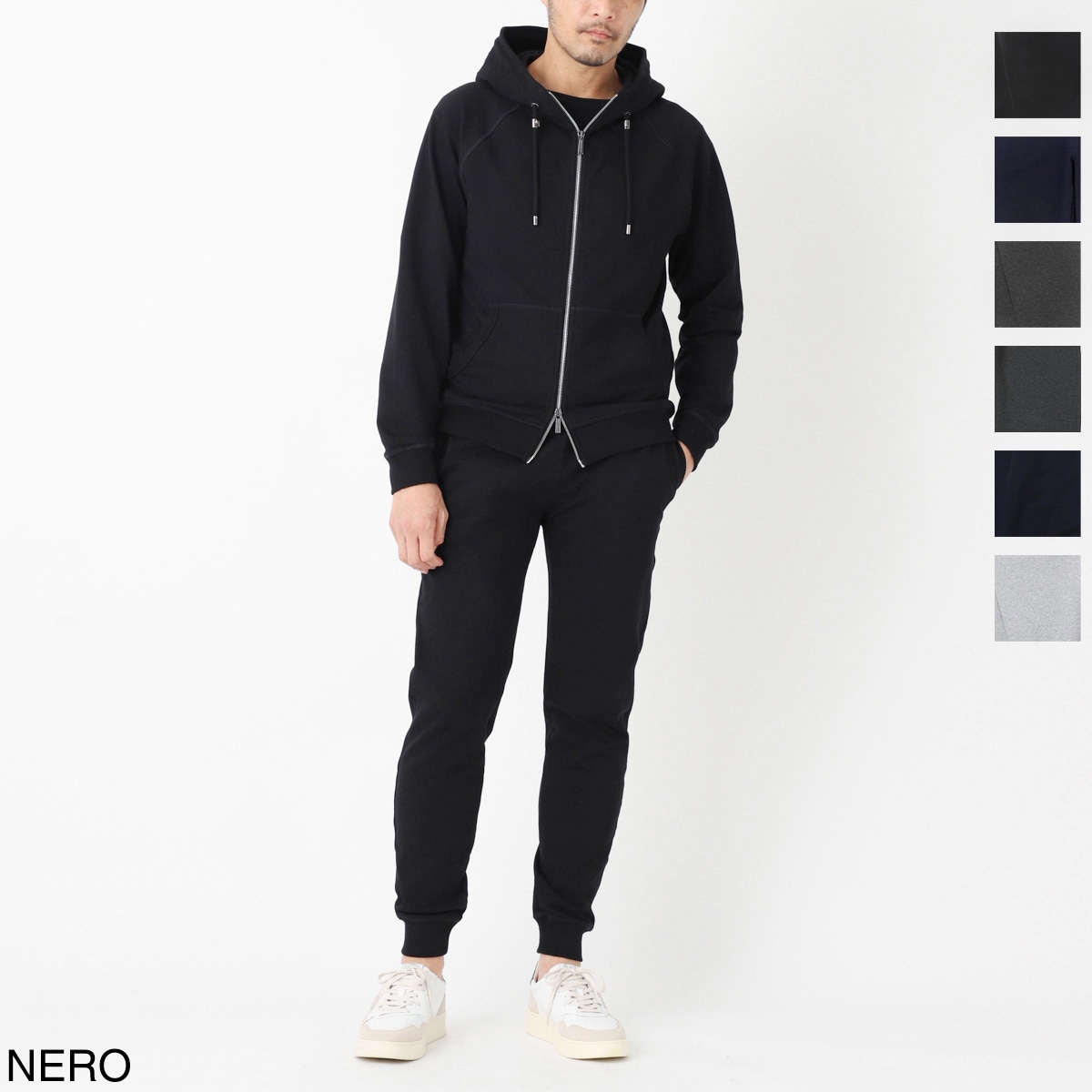 tatsu【新品】　MooRER セットアップ スウェット/NORCIA ムーレー MOORER スウェットパーカー パンツ セットアップ NORCIA TUTA