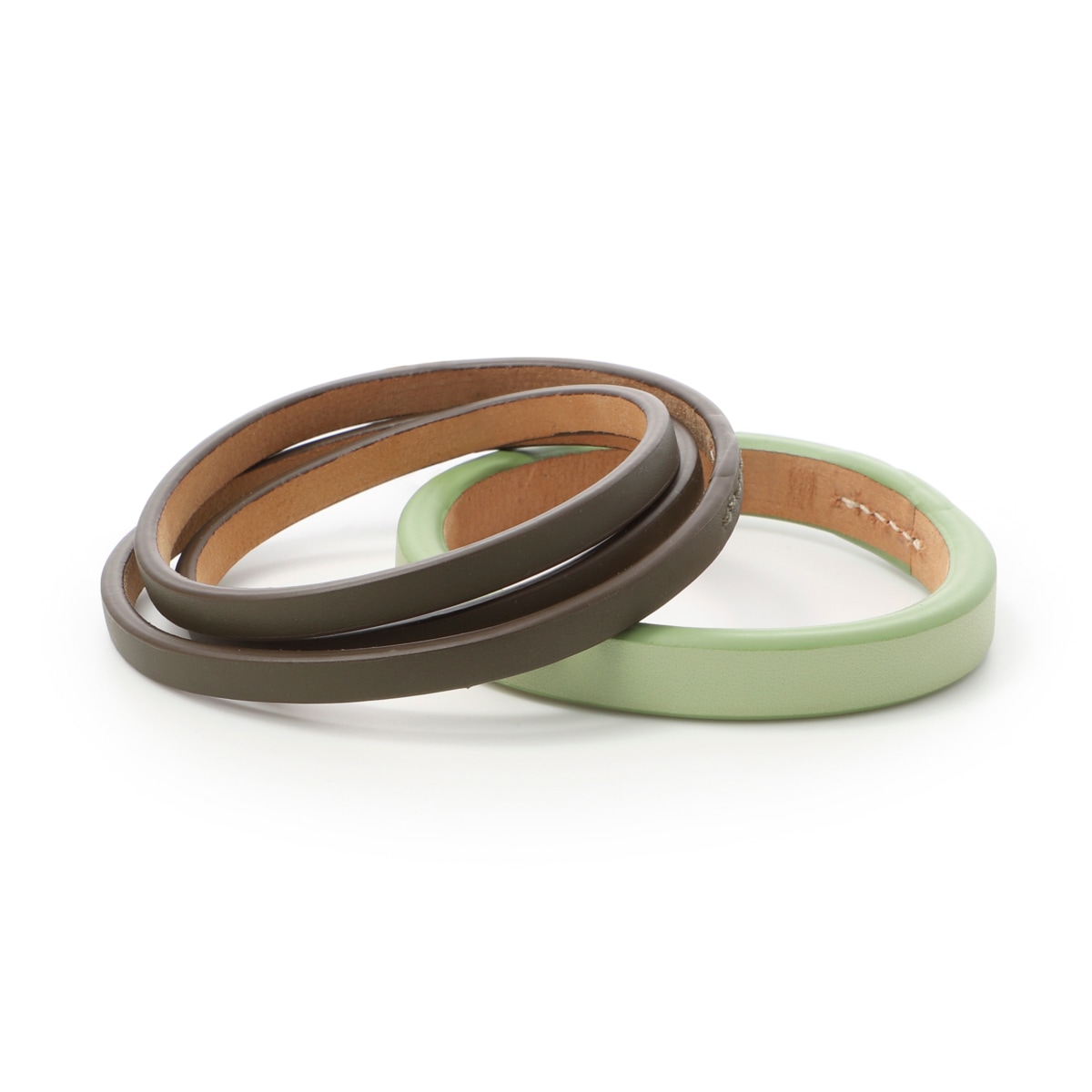 LOEWE ロエベ バングル ダブル バングル セット (クラシックカーフ) ブラック - LOEWE