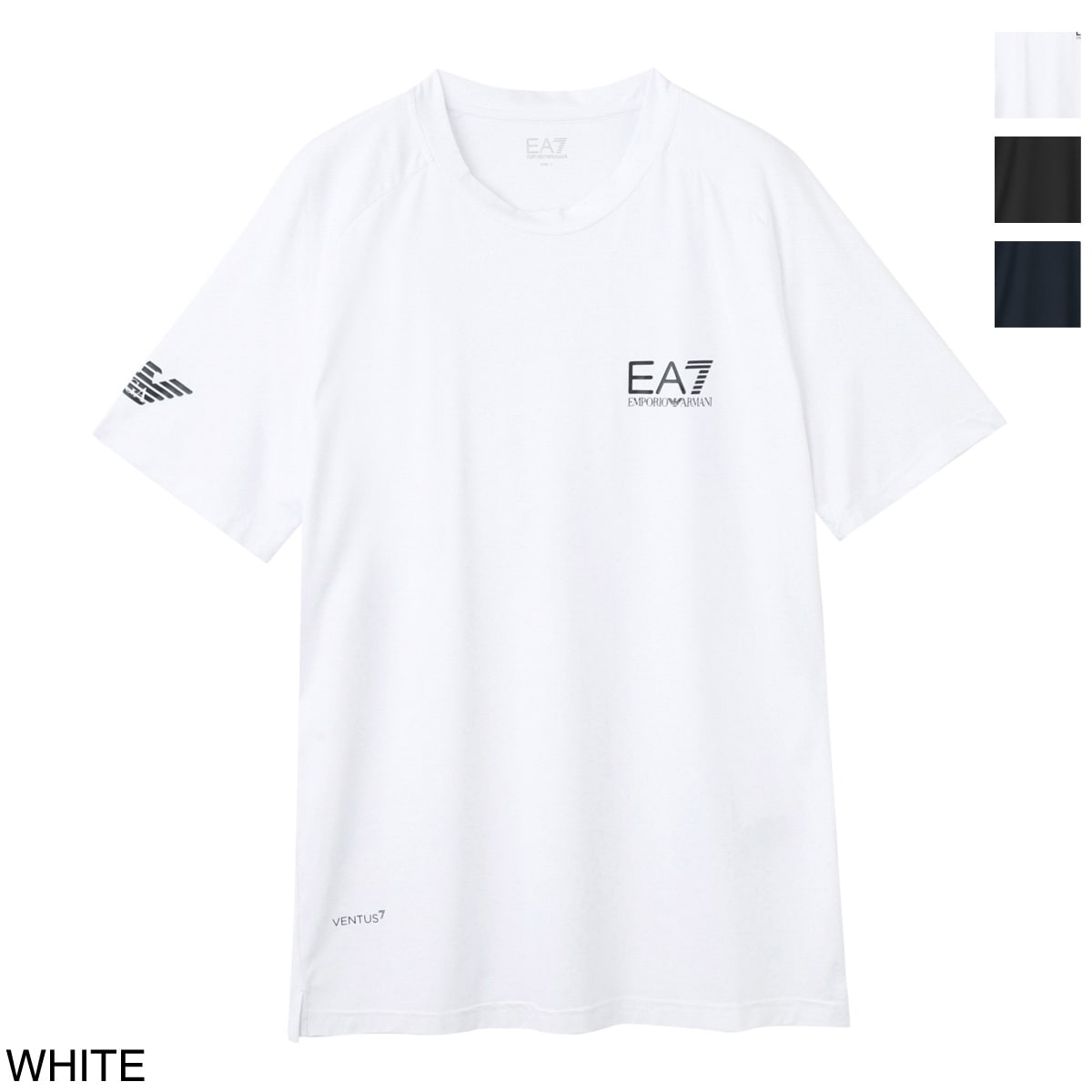 『ネコポス対応(1点まで)』EA7 EMPORIO ARMANI エンポリオアルマーニ クルーネックTシャツ メンズ