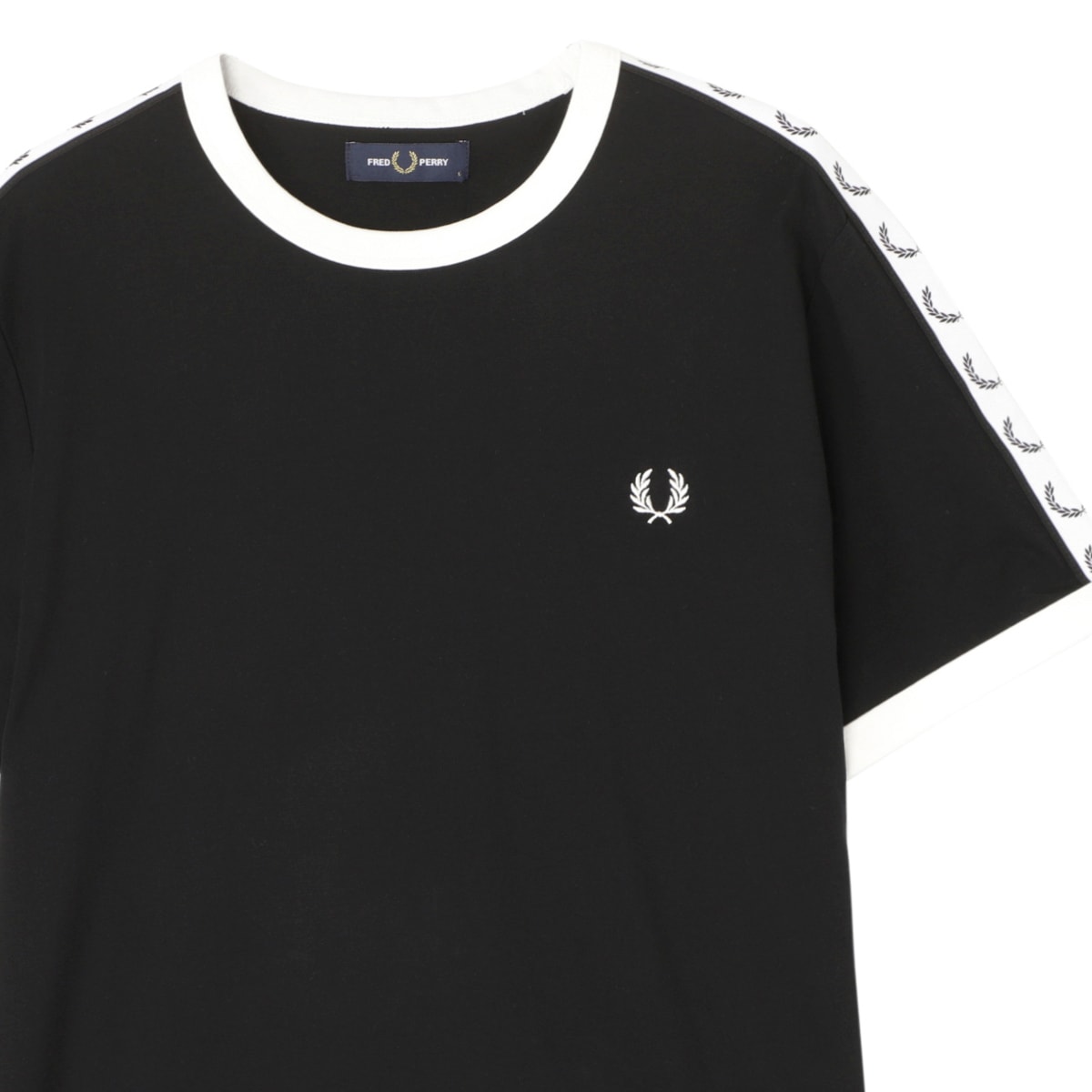 FRED PERRY フレッドペリー クルーネック半袖Tシャツ/Taped Ringer T