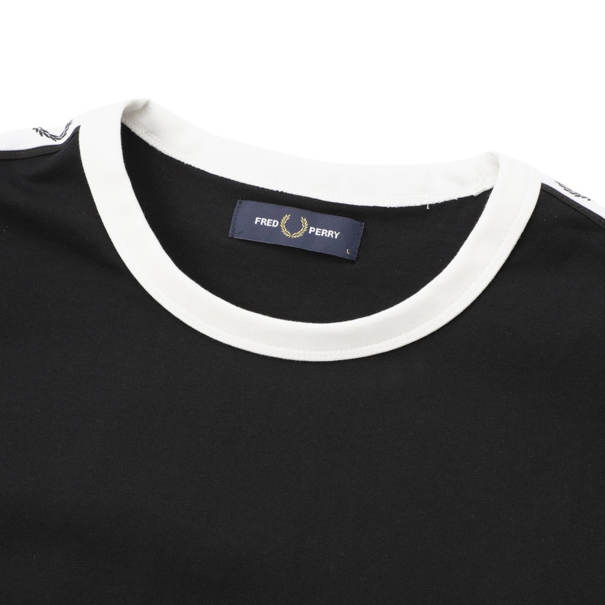 FRED PERRY フレッドペリー クルーネック半袖Tシャツ/Taped Ringer T