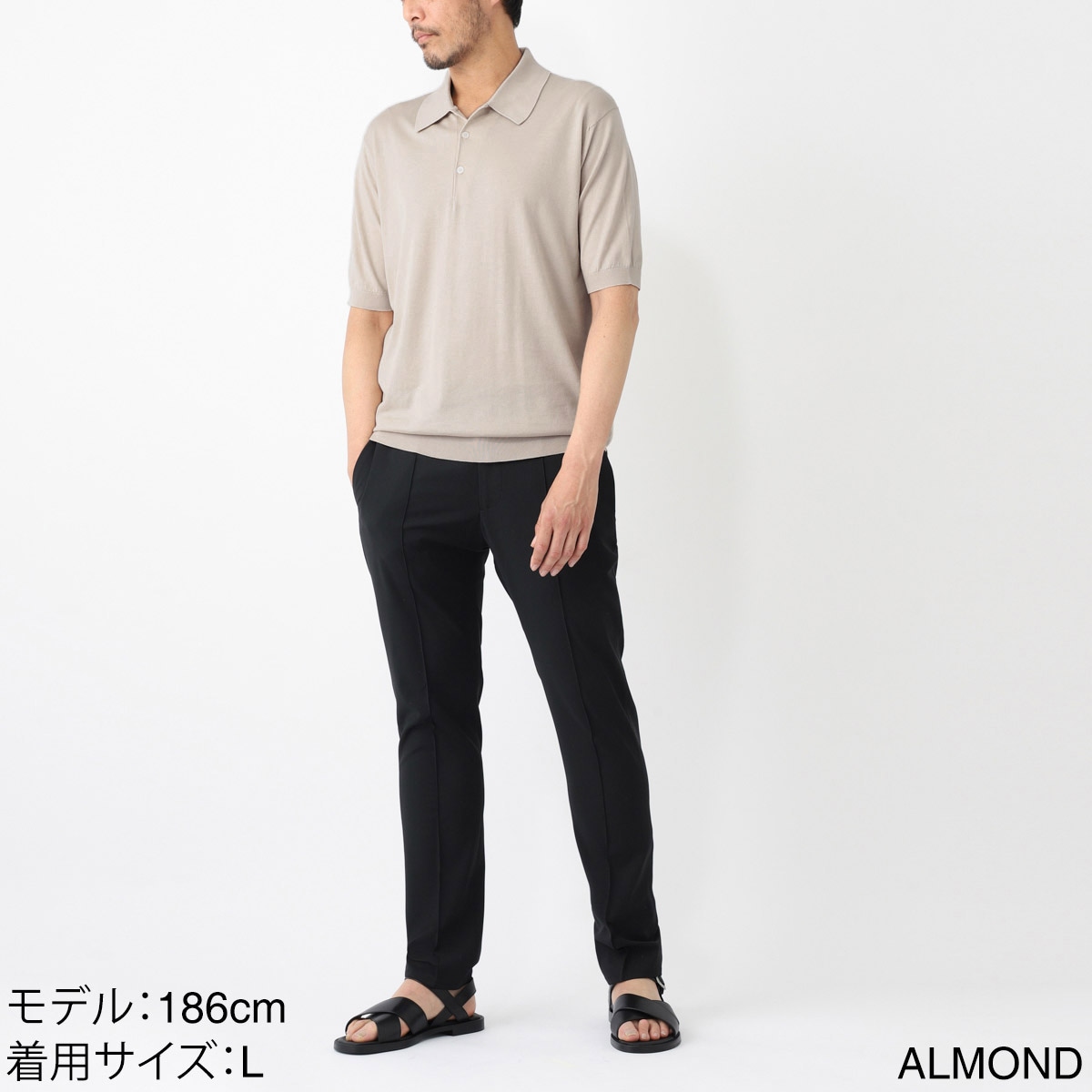 JOHN SMEDLEY ジョンスメドレー ニットポロシャツ/ISIS シー