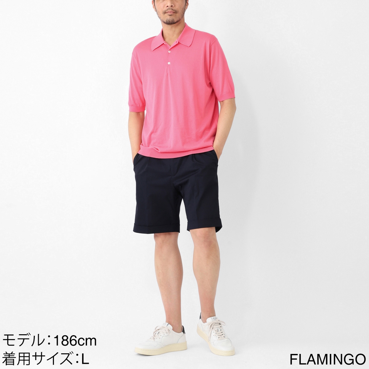 ジョンスメドレー ボーダー ニットポロ Lサイズ ISIS ovy deci ジョンスメドレー ボーダー ニットポロ Lサイズ ISIS ovy deci