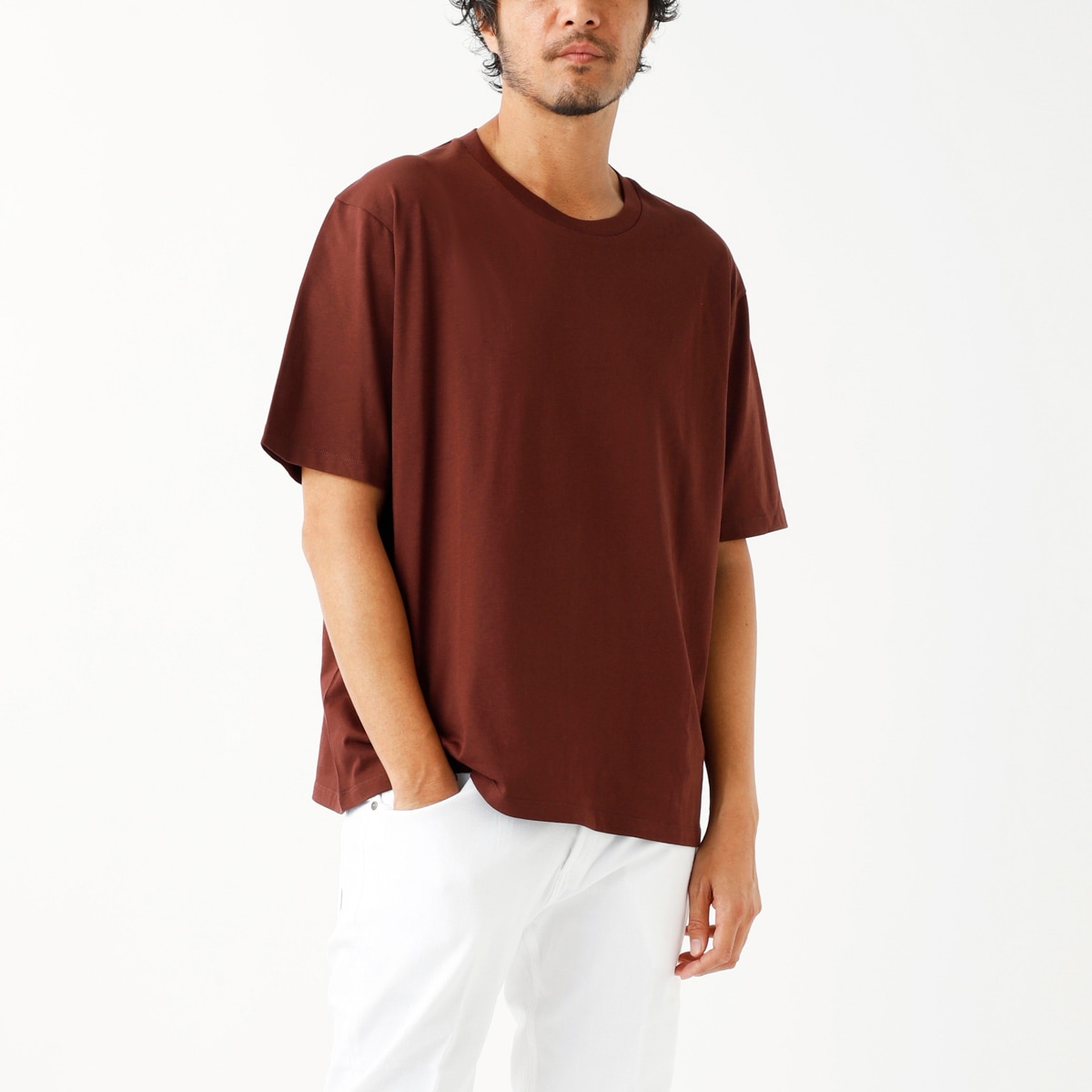 【アウトレット】STUDIO NICHOLSON スタジオ ニコルソン クルーネックTシャツ/BRIC メンズ