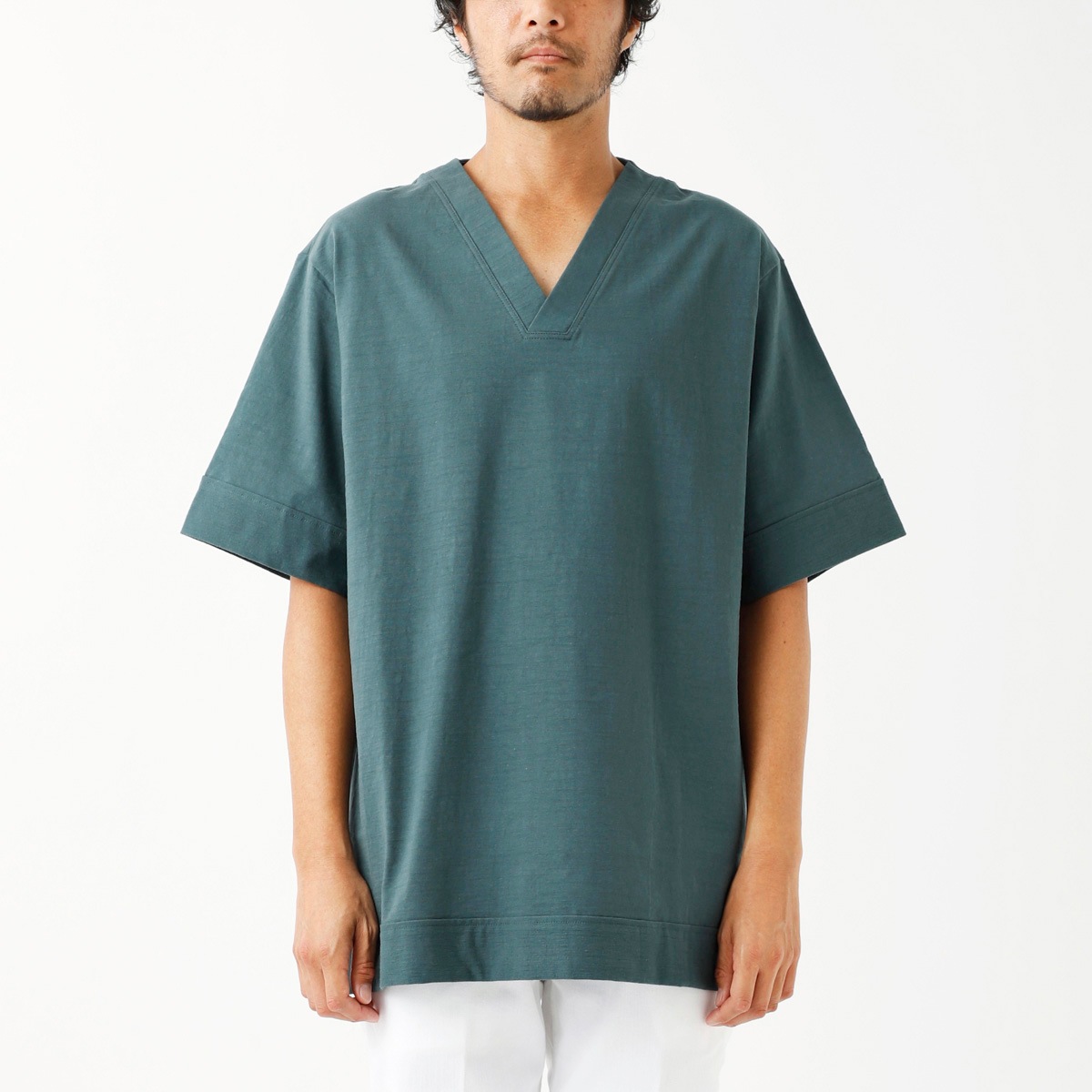 ★JIL SANDER★ Vネック ポロTシャツ クロップド丈 送料関税込 000000051250_1_JvQx8cU.jpg