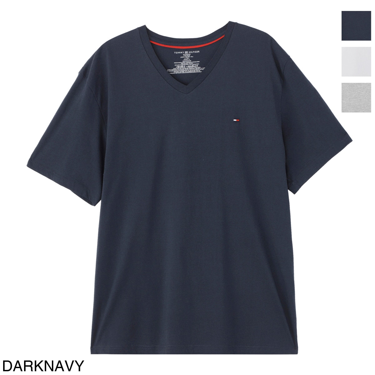 【WLCP】TOMMY HILFIGER トミーヒルフィガー VネックTシャツ メンズ