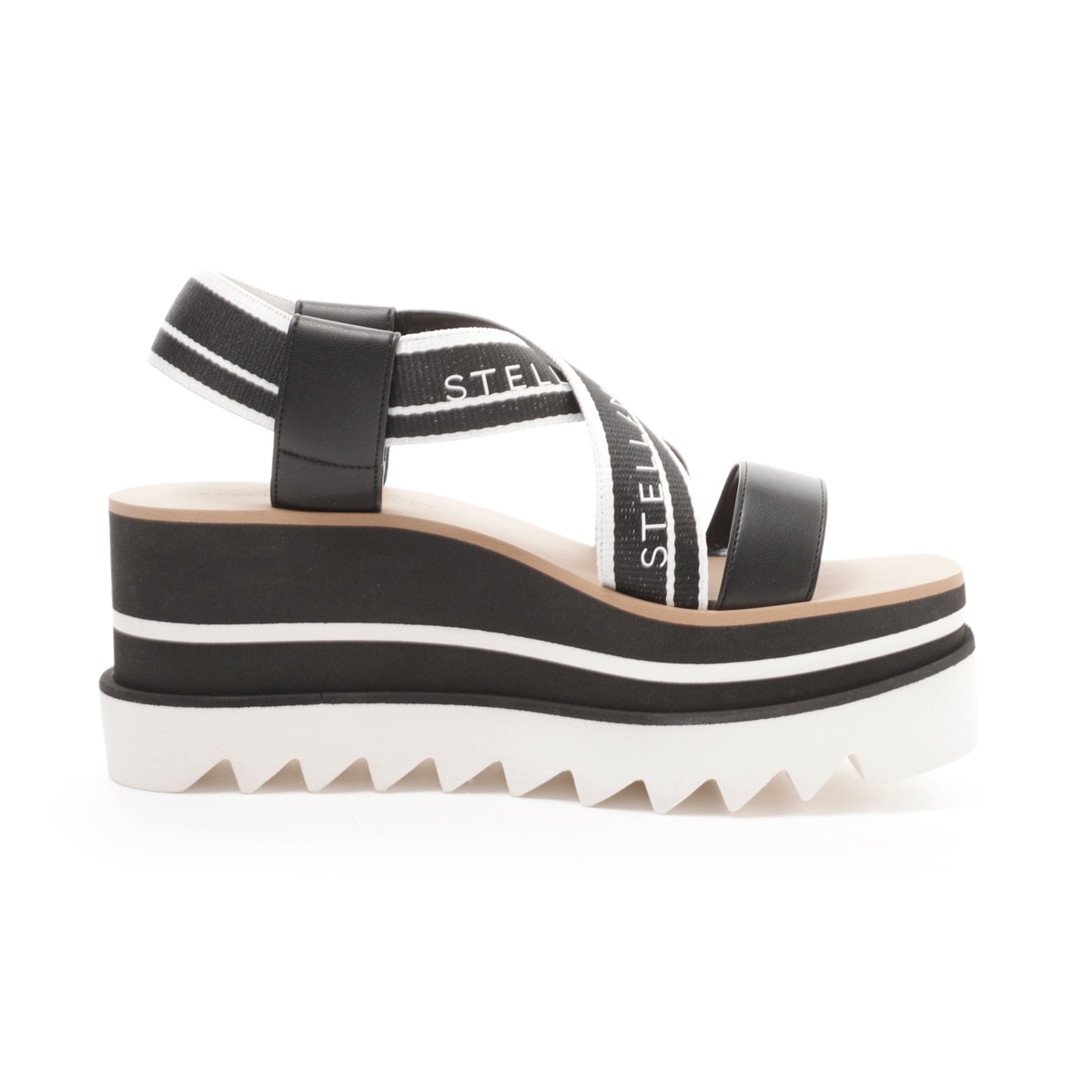 【アウトレット】【ラスト1点】STELLA McCARTNEY ステラマッカートニー サンダル/SNEAKEL YSE STRIPY WEBBING レディース