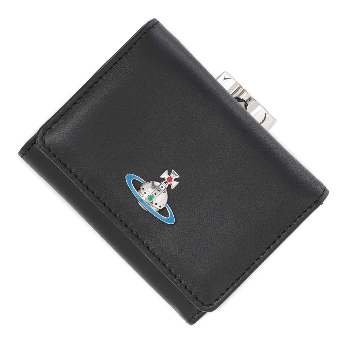 Vivienne Westwood ヴィヴィアンウエストウッド 3つ折り財布 小銭入れ付き/NAPPA SMALL FRAME WALLET レディース