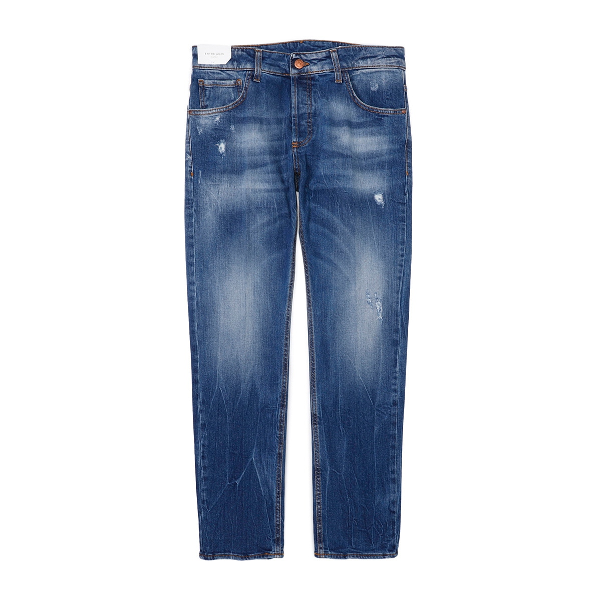 【アウトレット】【ラスト1点】entre amis アントレアミ ボタンフライジーンズ/5 TK DENIM CORTO【大きいサイズあり】 メンズ