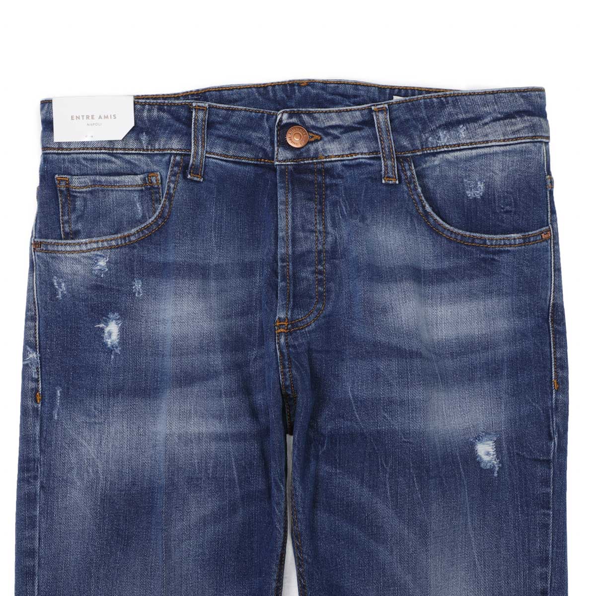 【アウトレット】【ラスト1点】entre amis アントレアミ ボタンフライジーンズ/5 TK DENIM CORTO【大きいサイズあり】 メンズ