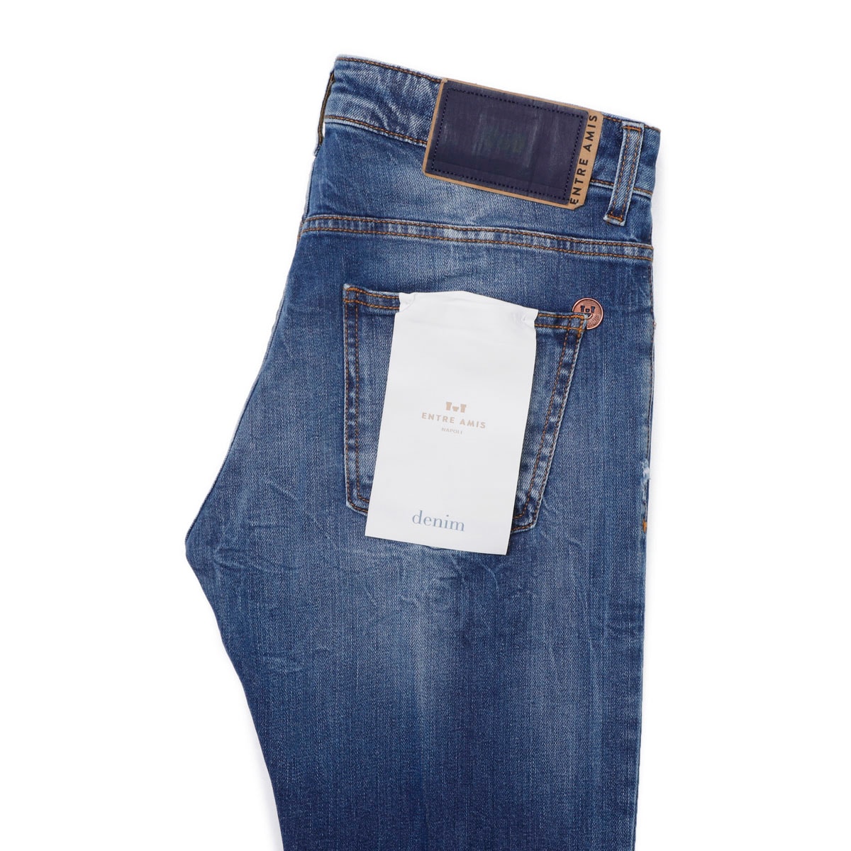 【アウトレット】【ラスト1点】entre amis アントレアミ ボタンフライジーンズ/5 TK DENIM CORTO【大きいサイズあり】 メンズ