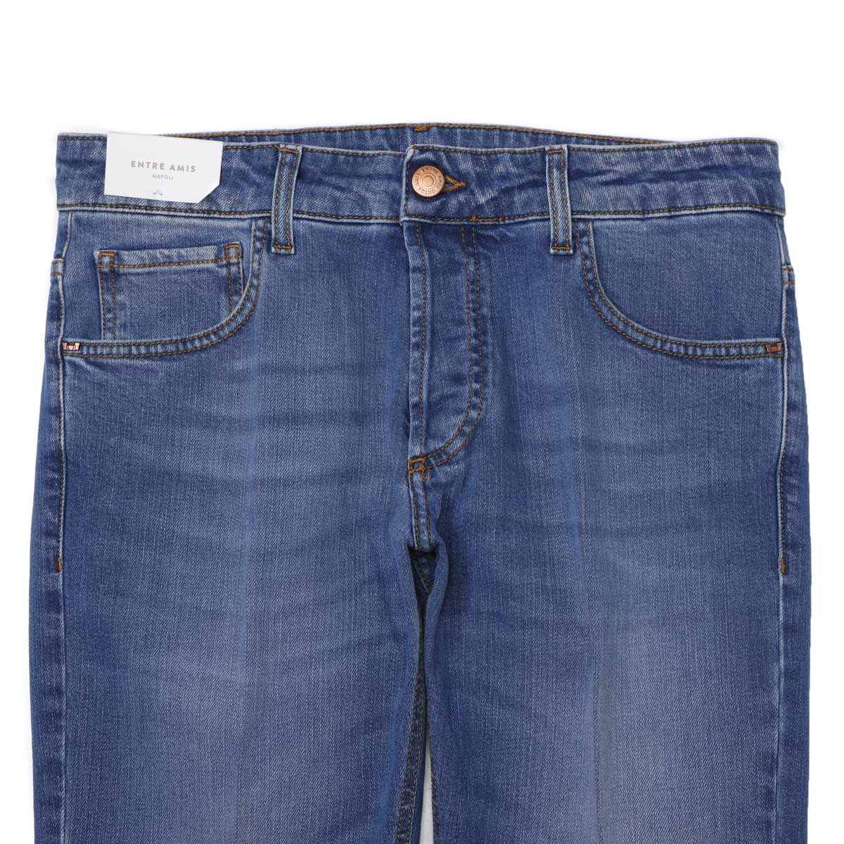 【アウトレット】entre amis アントレアミ ボタンフライジーンズ/5 TK DENIM CORTO【大きいサイズあり】 メンズ