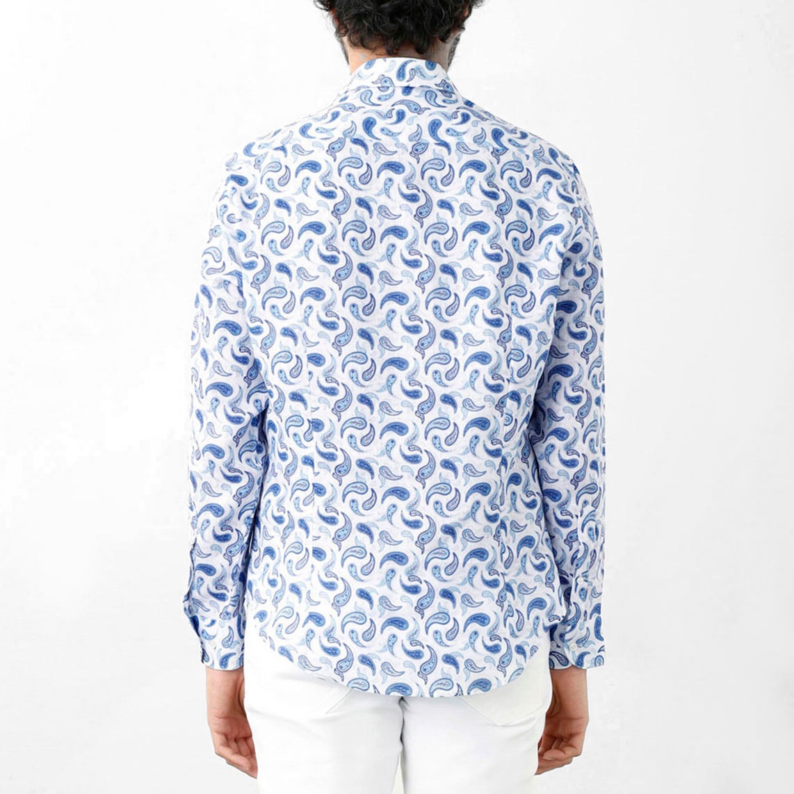 GALLIA ガッリア ホリゾンタルカラーシャツ/総柄シャツ【大きいサイズあり】 メンズ