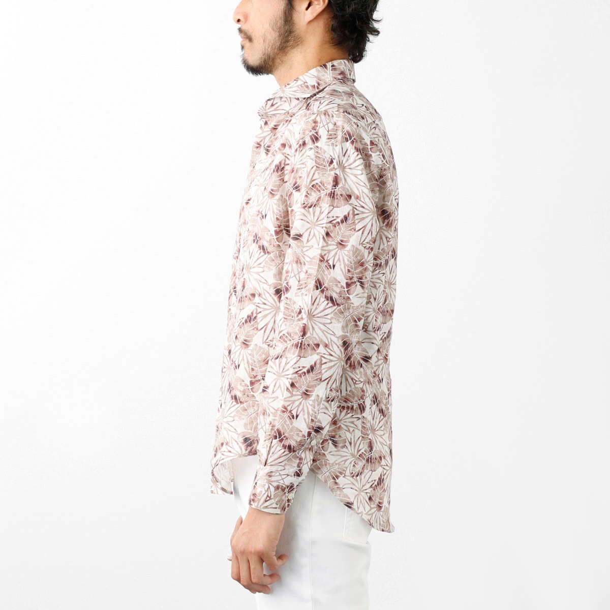 GALLIA ガッリア ホリゾンタルカラーシャツ/総柄シャツ【大きいサイズあり】 メンズ